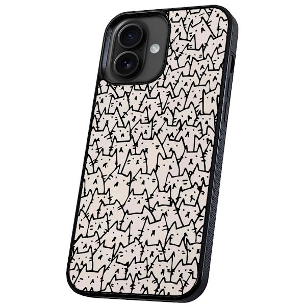 iPhone 16 - Deksel/Mobildeksel Kattgruppe