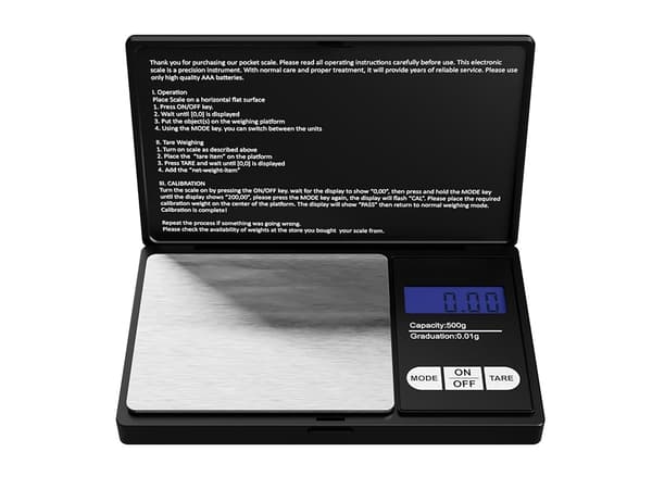 Precisionsvåg 500 g / 0,01 g - Elektronisk gramvåg