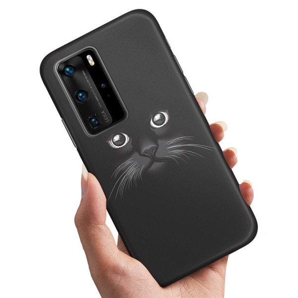 Huawei P40 Pro - Cover / Mobilcover Sort Kat