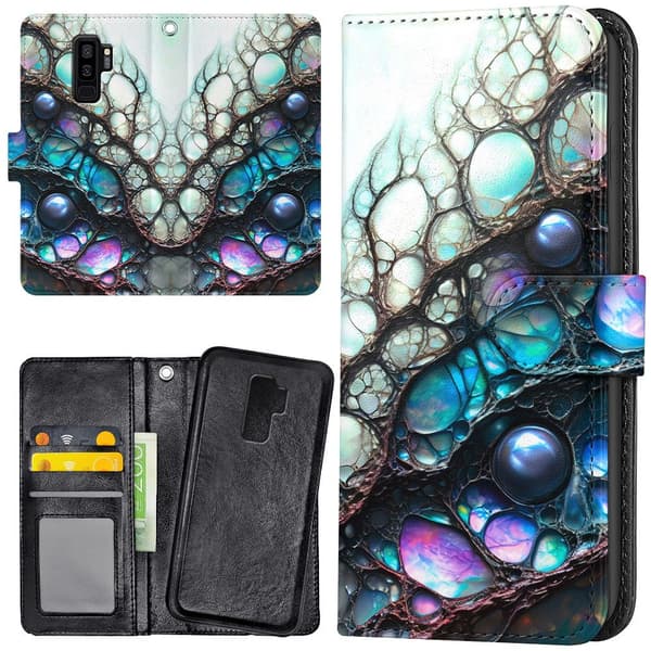 Samsung Galaxy S9 Plus - Plånboksfodral/Skal Psychedelic