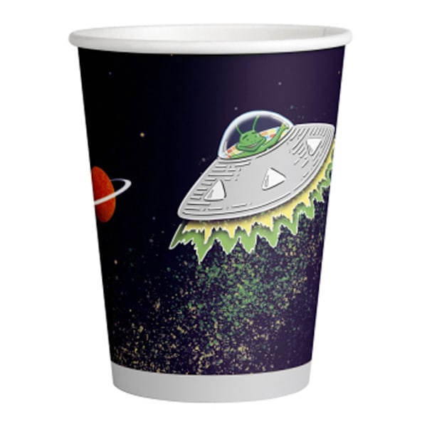 Pappersmuggar Space, 8 stycken, 250 ml