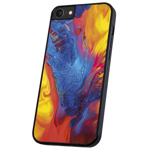 iPhone 6/7/8/SE - Deksel/Mobildeksel Marmor Multicolor