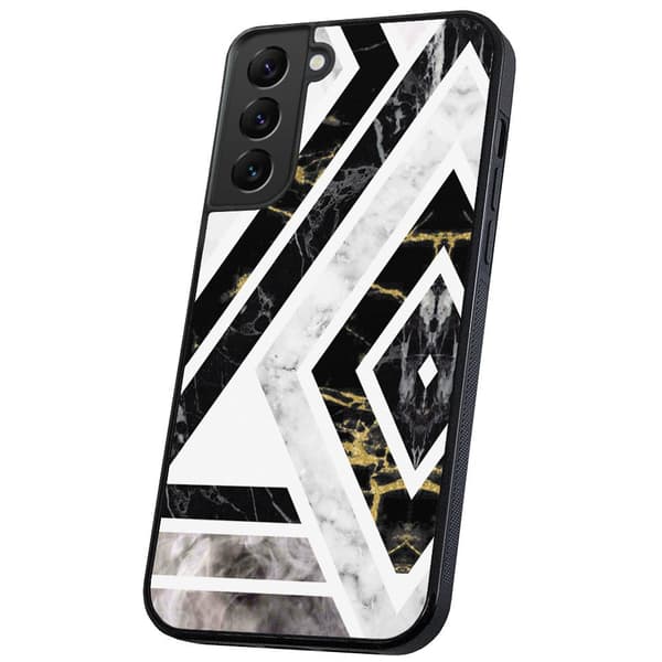 Samsung Galaxy S22 - Deksel/Mobildeksel Krokete Mønster Multicolor
