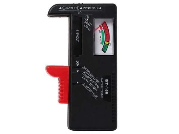 Batteritestare analog för AA AAA 9V C D