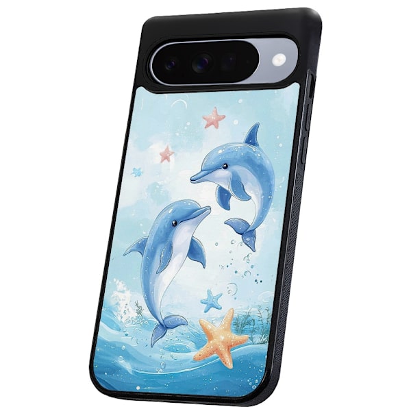 Google Pixel 10/10 Pro - Skal/Mobilskal Dolphins