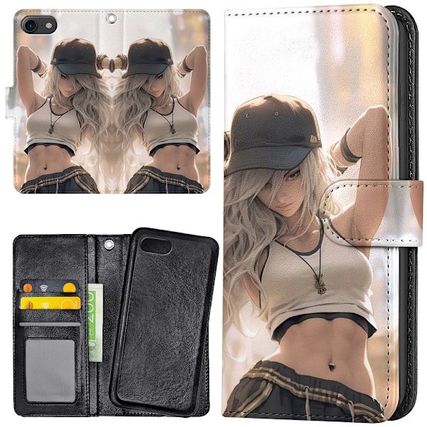 iPhone 6/6s - Plånboksfodral/Skal Street Style