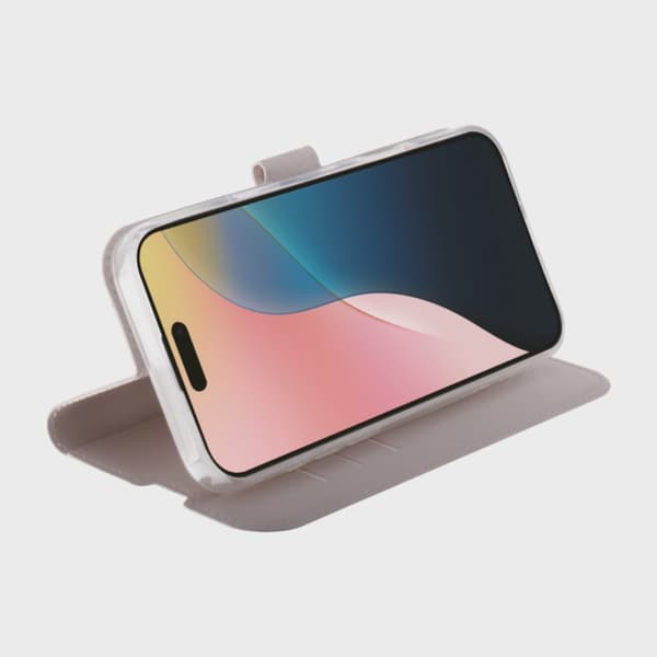 Vivanco Classic Plånboksfodral iPhone 16 Greige