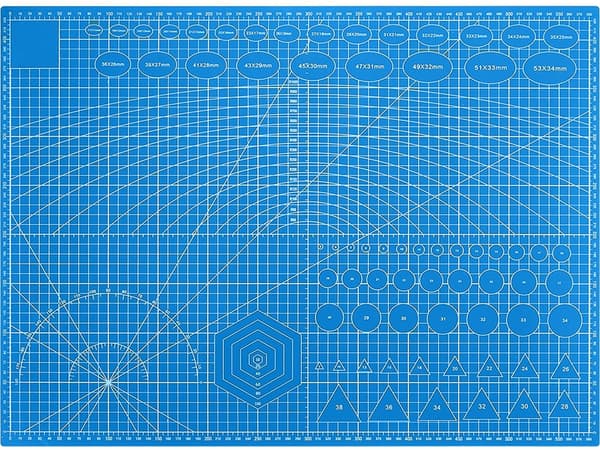 A2 Skjærematte - Selvhelende (60x45 cm) Blue