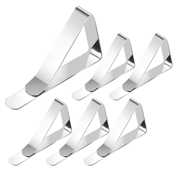 Dukklämmor / Dukhållare – Klämmor i metall 6-Pack