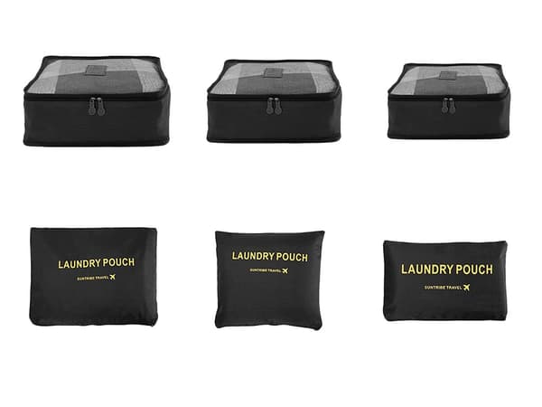 Organizer til Koffert - 6-deler - Vesker for Reise Black