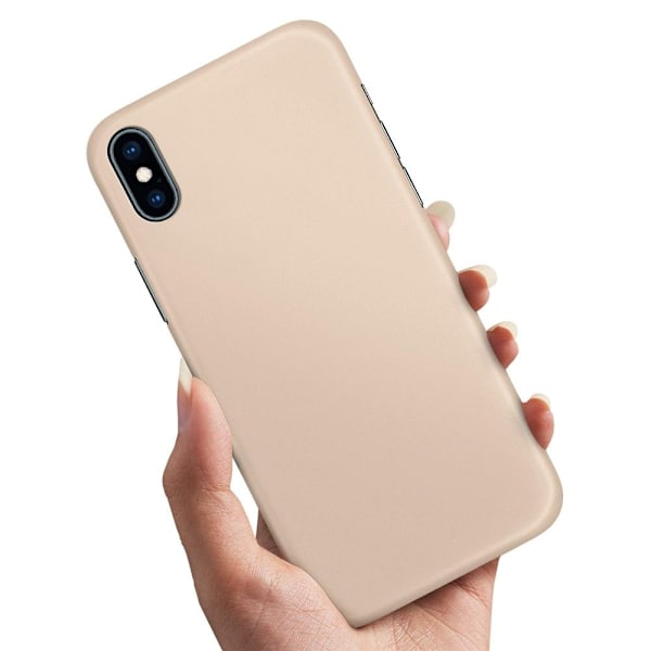 iPhone X/XS - Deksel/Mobildeksel Beige Beige