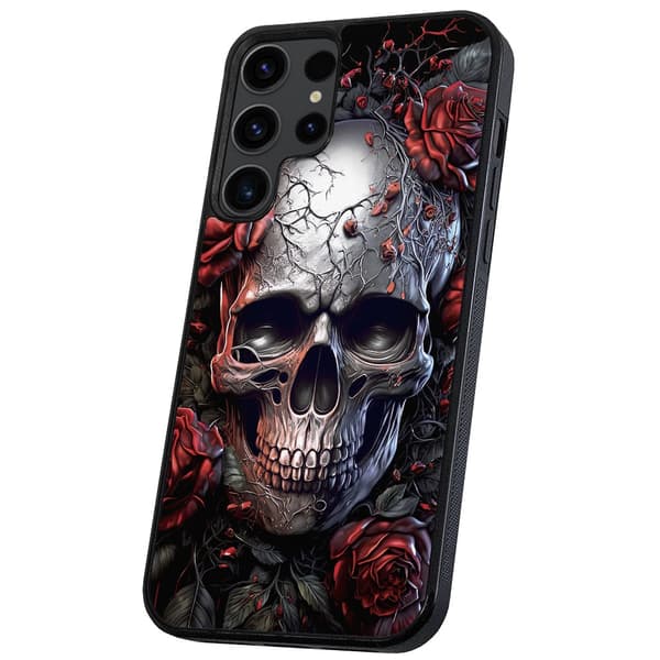Samsung Galaxy S23 Ultra - Deksel/Mobildeksel Skull Roses