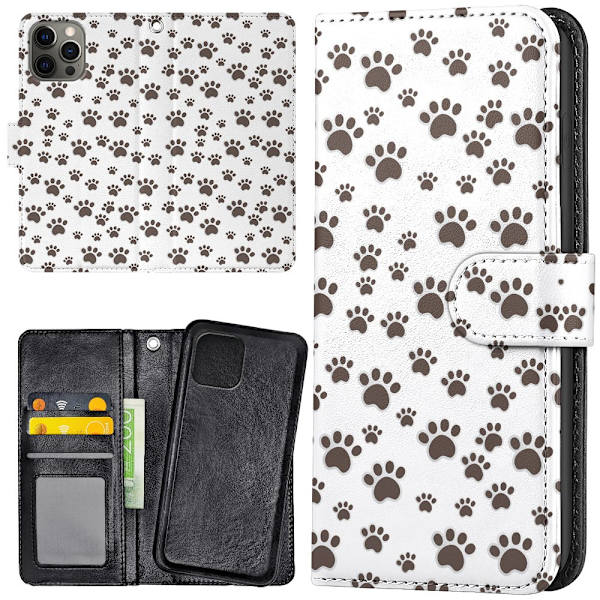 iPhone 16 Pro Max - Plånboksfodral/Skal Paw Pattern