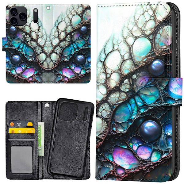 iPhone 17 Pro - Lommebok Deksel Psychedelic