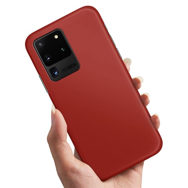Samsung Galaxy S20 Ultra - Cover/Mobilcover Mørkrød Dark red