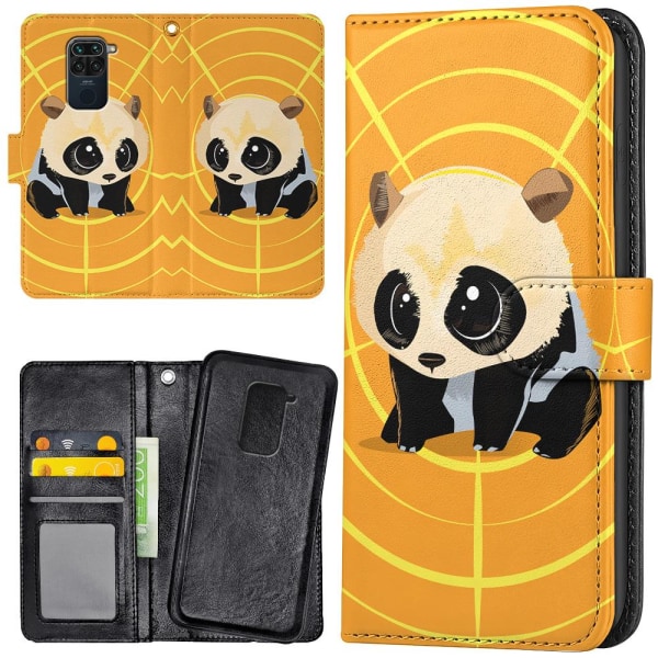 Xiaomi Redmi Note 9 - Mobilcover/Etui Cover Panda