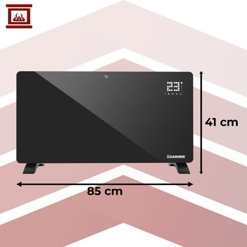 Konvektorelement / Portabelt Element - 2500W Svart