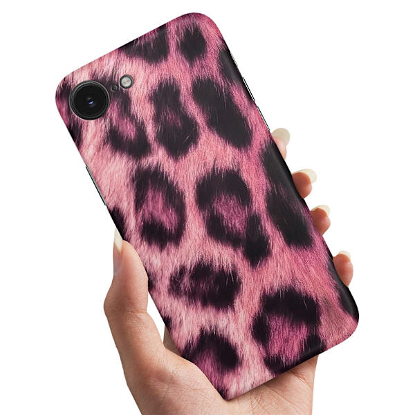 Deksel / Mobildeksel til iPhone 16e / 17e - Pink Leopard