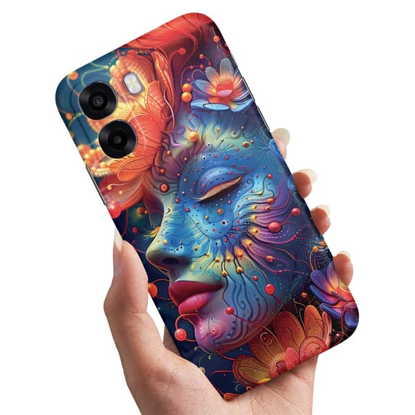 Cover / Mobilcover til Oppo A6x 5G - Psychedelic