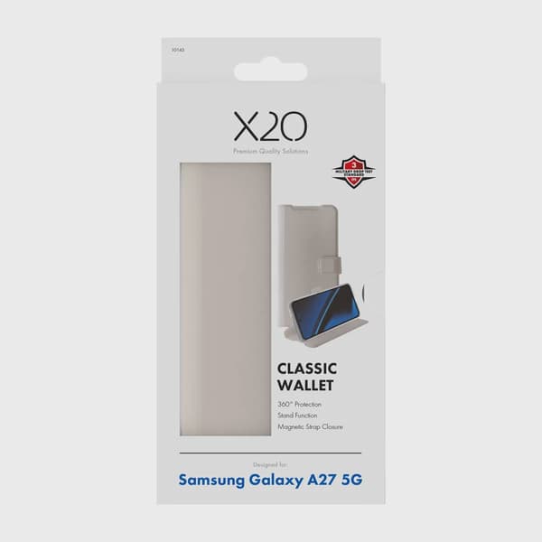 X2O Classic Wallet Plånboksfodral Samsung Galaxy A27 5G Greige
