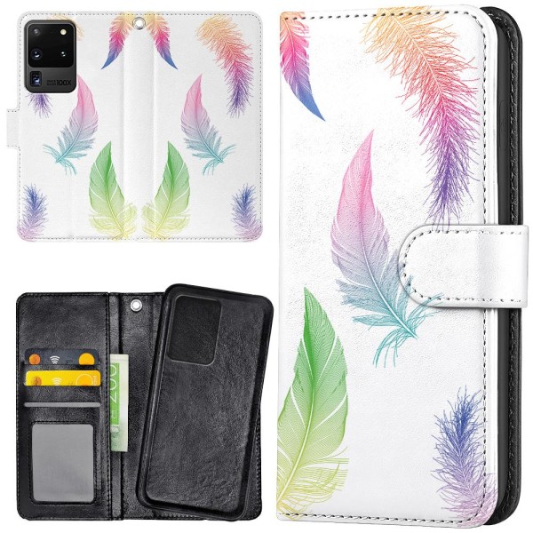 Samsung Galaxy S20 Ultra - Mobilcover/Etui Cover Fjer