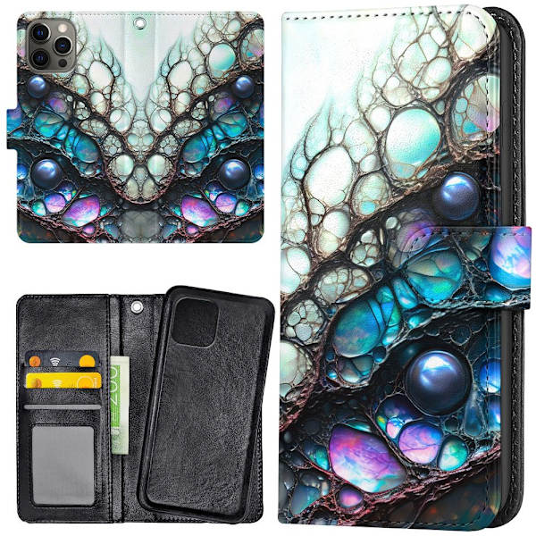 iPhone 12 Pro Max - Lommebok Deksel Psychedelic