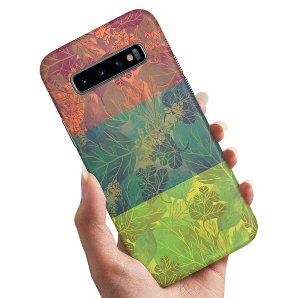 Deksel / Mobildeksel til Samsung Galaxy S10 Plus - Løvmønster