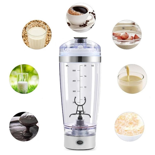 Protein Shaker  / Sähköinen Mikseri - 500 ml Transparent