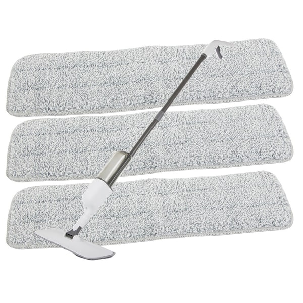 Platt Golvmopp - Mopp med hink & sprayfunktion