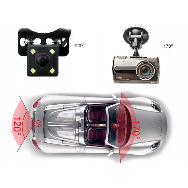 Auton Takakamera / Autokamera - Dashcam Grey