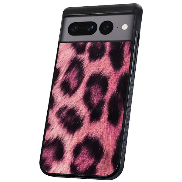 Google Pixel 7A - Deksel/Mobildeksel Pink Leopard