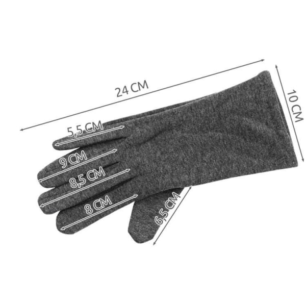 Berøringshandsker / Fingerhandsker - 2 dele Grey