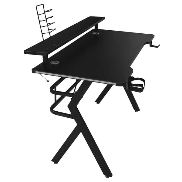 Gamingbord med RGB LED-belysning 120x60 cm - Datorbord