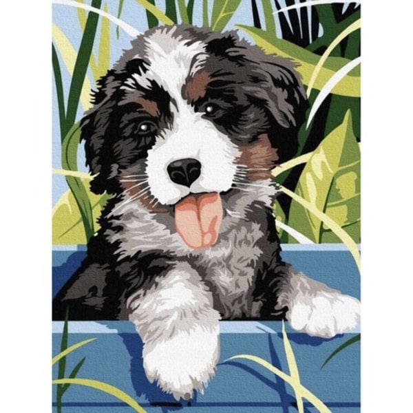Mal Efter Tal Kit - 40x30cm – Hund