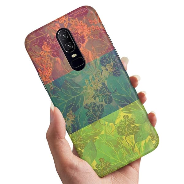 Cover / Mobilcover til OnePlus 7 Pro - Bladmønster