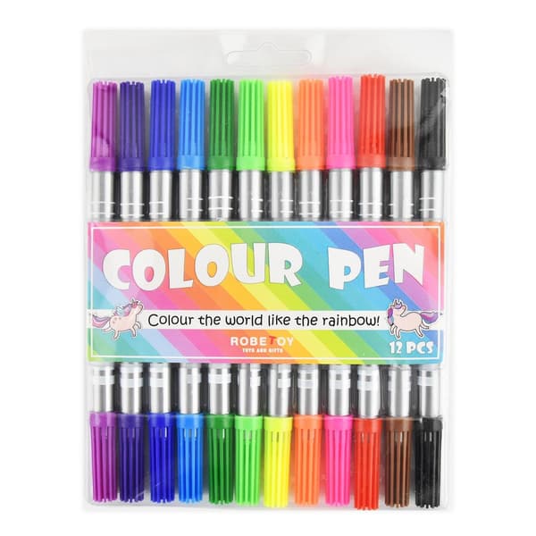 Kaksipäiset Tussit – 12-Kpl Multicolor