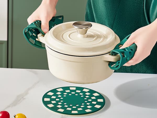 Silikonunderlägg 2-pack - För kastruller och stekpannor