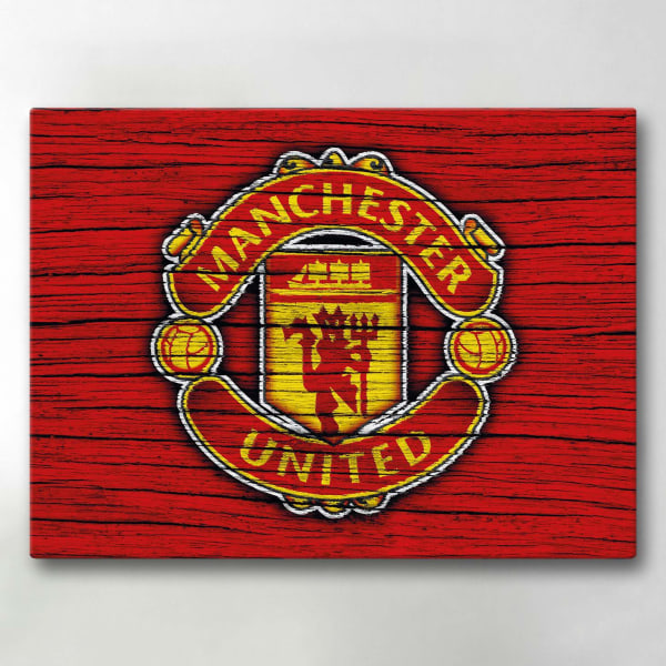 Canvastavla / Tavla - Manchester United - 40x30 cm - Canvas multifärg