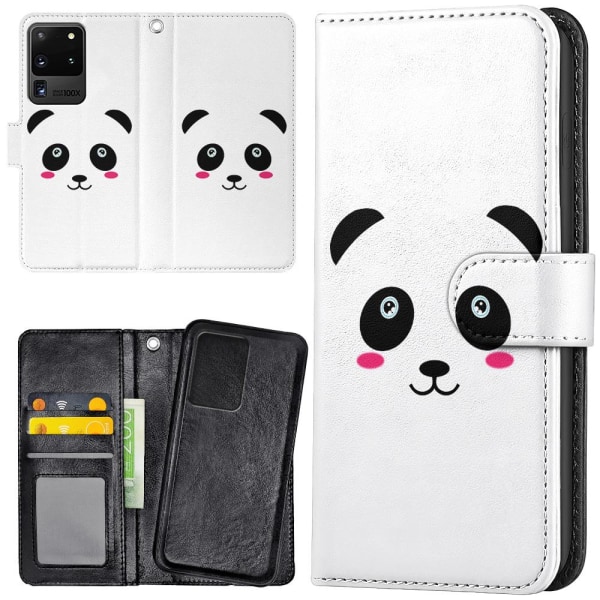 Samsung Galaxy S20 Ultra - Lommebok Deksel Panda