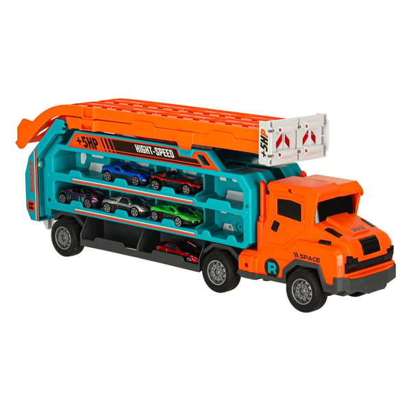 Leksaksbil Biltransport Orange