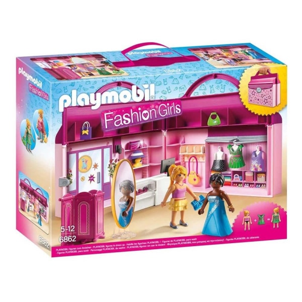 Playmobil Fashion Koffert - Klesbutikk - Dukkeskap Multicolor
