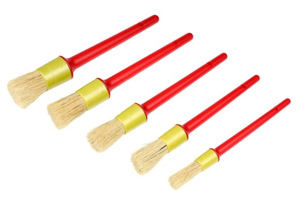 Penselset syntet 5-pack rund