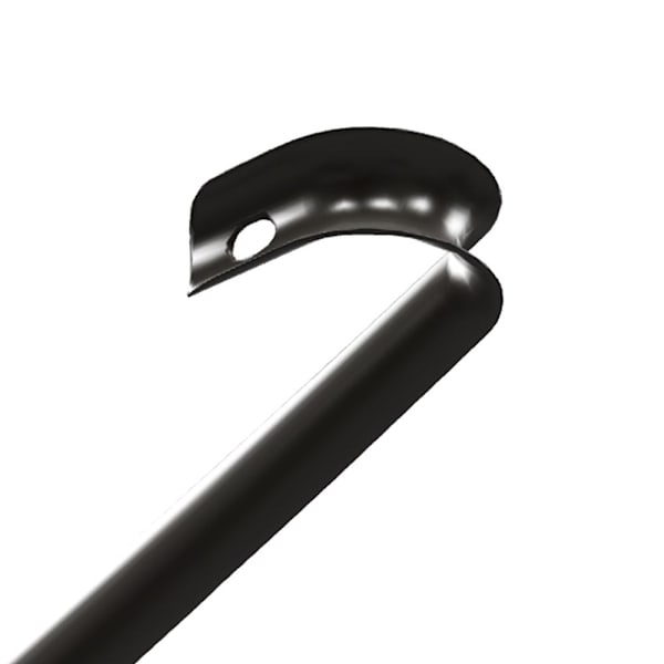2-Kpl - Kengänkauha Metallia - Erittäin Pitkä - 80cm Black 2-Pack