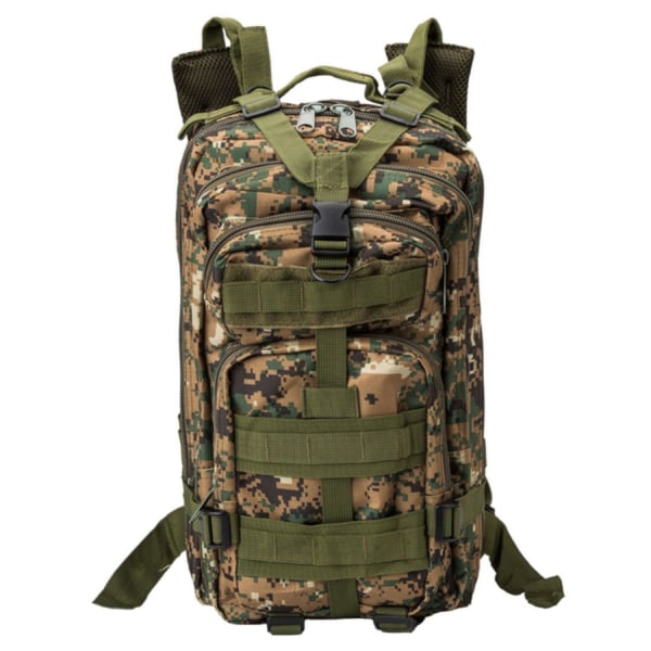 Militærtaske / Rygsæk i Nylon, Camouflage - 25 Liter Multicolor