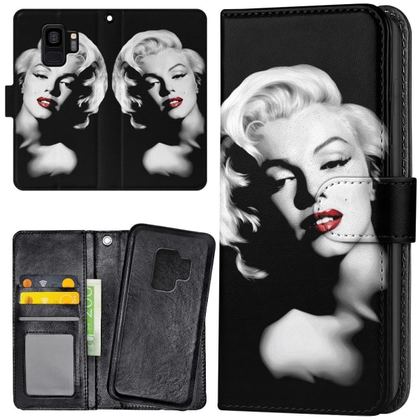 Samsung Galaxy S9 - Lompakkokotelo/Kuoret Marilyn Monroe