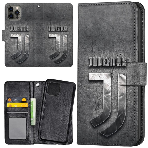 iPhone 12 Pro Max - Plånboksfodral/Skal Juventus multifärg