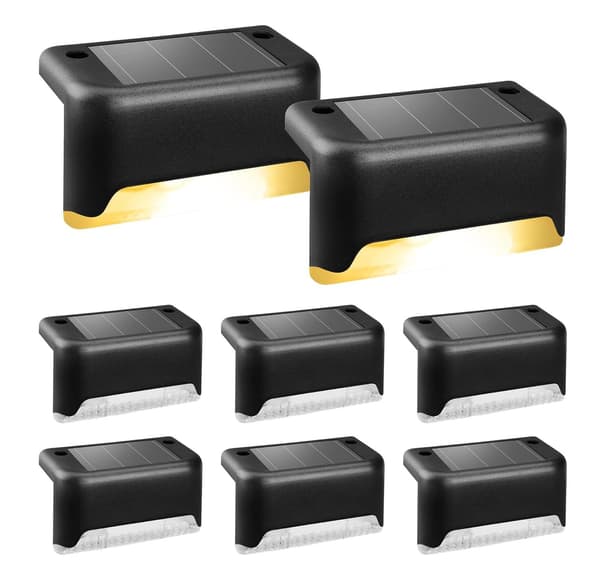 Solcellsbelysning för trappor och staket / Solcell - 8-pack