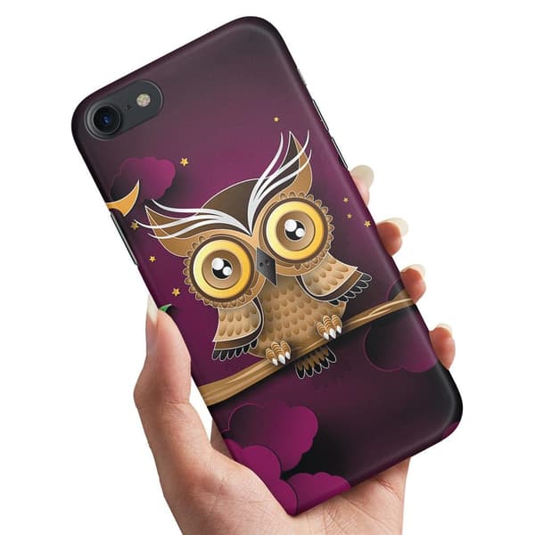 Deksel / Mobildeksel til iPhone 6 / 6s Plus - Lysbrun Ugle Brown
