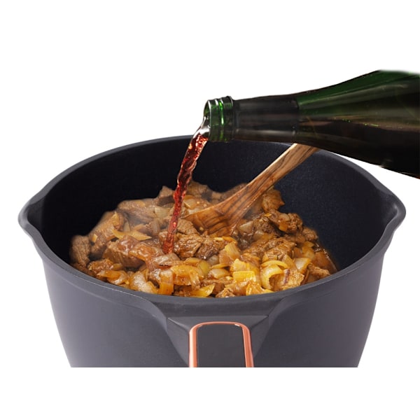 3L Kastrull med lock – Non stick beläggning – Induktionshäll