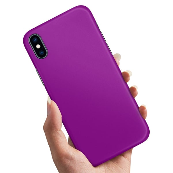 iPhone X/XS - Kuoret/Suojakuori Violetti Purple